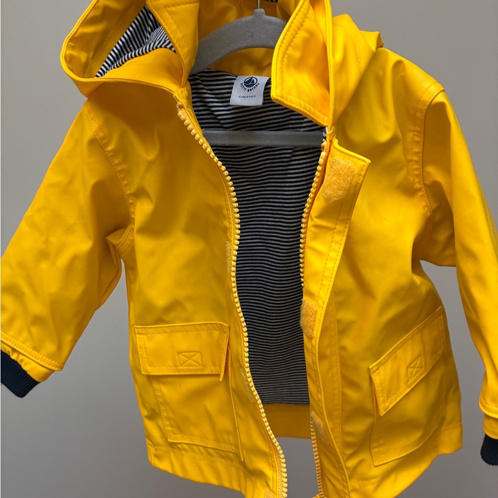 Petit Bateau Bright Yellow Raincoat for Kids